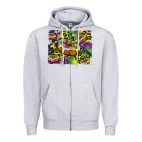 Heather Grey mardi gras cake glitterleopard and cowhide background Zipper Hoodie - Artiststas