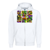 White mardi gras cake glitterleopard and cowhide background Zipper Hoodie - Artiststas