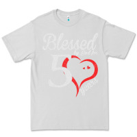Dove Grey Vintage 50th Birthday Blessed By God For 50 Years Birthday Premium Tee - longCreatives