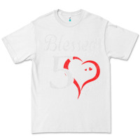 White Vintage 50th Birthday Blessed By God For 50 Years Birthday Premium Tee - longCreatives