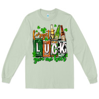 Matcha St. Patrick's Forget luck give me beer Long Sleeve Tee - OliviaCreatesArt