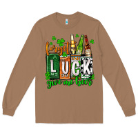 Toasted Coconut St. Patrick's Forget luck give me beer Long Sleeve Tee - OliviaCreatesArt