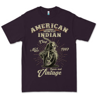 Vintage American Motorcycle Indian For Old Biker Gifts Premium Tee | Teevron