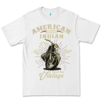 White Vintage American Motorcycle Indian for Old Biker Gifts Premium Tee - longCreatives