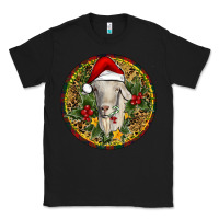 Black Christmas Goat Classic Tee - RanaPortraitStore