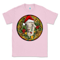 Bubblegum Pink Christmas Goat Classic Tee - RanaPortraitStore