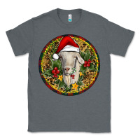 Charcoal Heather Christmas Goat Classic Tee - RanaPortraitStore