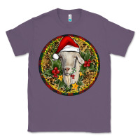 Lavender Christmas Goat Classic Tee - RanaPortraitStore
