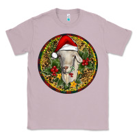 Lilac Christmas Goat Classic Tee - RanaPortraitStore