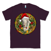 Plum Christmas Goat Classic Tee - RanaPortraitStore