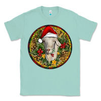 Seafoam Christmas Goat Classic Tee - RanaPortraitStore