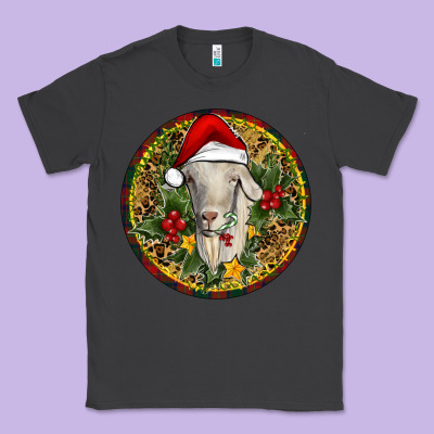 Christmas Goat Classic Tee Designed By Ranaportraitstore