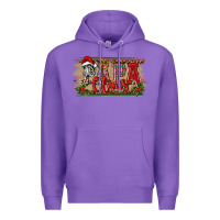 Purple Christmas Western Papa Claus Premium Hoodie - RanaPortraitStore