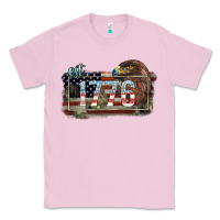 Bubblegum Pink Eat. 1776 eagle 4th of july Classic Tee - HowdyJamesFarm