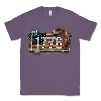 Lavender Eat. 1776 eagle 4th of july Classic Tee - HowdyJamesFarm