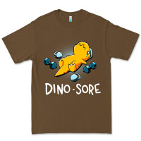 Cacao Dino Sore Funny Dinosaur Workout Gym Fitness Lifting Premium Tee - longCreatives