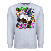 Heather Grey ghost crusher Premium Sweatshirt - AdoDesignShop