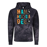Cloud Black Mama Needs a Beer Vintage Hoodie - CowCowDesign