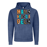 Vintage Denim Mama Needs a Beer Vintage Hoodie - CowCowDesign