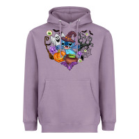 Lavender stitch heart halloween Heavyweight Hoodie - AdoDesignShop