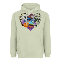 Matcha stitch heart halloween Heavyweight Hoodie - AdoDesignShop