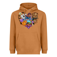 Meerkat stitch heart halloween Heavyweight Hoodie - AdoDesignShop