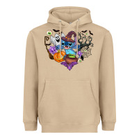 Mushroom stitch heart halloween Heavyweight Hoodie - AdoDesignShop