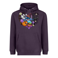 Plum stitch heart halloween Heavyweight Hoodie - AdoDesignShop