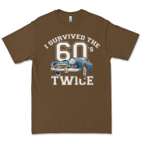 Cacao I Survived The Sixties Twice Classic Birthday Premium Tee - longCreatives