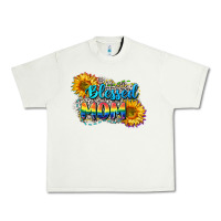Pistachio Blessed mom Urban Heavy Tee - CowGirlArtShop