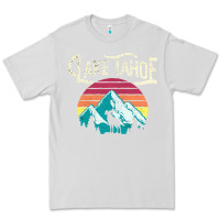 Dove Grey Vintage Lake Tahoe Mountains Retro T Premium Tee - longCreatives