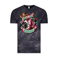 Cloud Black Let's go Girl's Cowboy boots Vintage Tee - HowdyJamesFarm