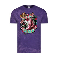 Cloud Purple Let's go Girl's Cowboy boots Vintage Tee - HowdyJamesFarm