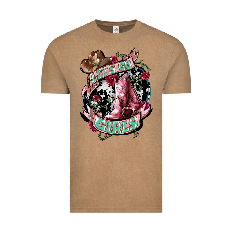 Let's Go Girl's Cowboy Boots Vintage Tee by HowdyJamesFarm | Teevron