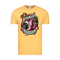 Vintage Mustard Let's go Girl's Cowboy boots Vintage Tee - HowdyJamesFarm