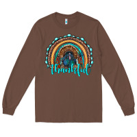 Chestnut western thanksgiving rainbow with turkey Long Sleeve Tee - RanaPortraitStore