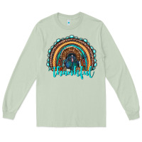 Matcha western thanksgiving rainbow with turkey Long Sleeve Tee - RanaPortraitStore