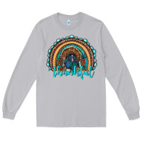 Moon Dust western thanksgiving rainbow with turkey Long Sleeve Tee - RanaPortraitStore