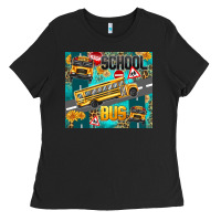Black school bus Ladies Tee - texasbilliewilder