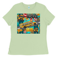 Matcha school bus Ladies Tee - texasbilliewilder