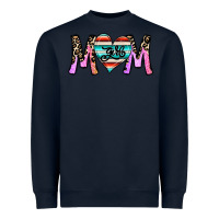 Navy girl mom Heavyweight Sweatshirt - CowhideDigitalArt