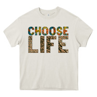 Cream Choose life Heavy Core Tee - Bettercallsaul