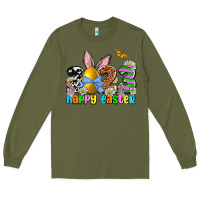 Army Green Easter Day 2023 Happy Easter Long Sleeve Tee - OliviaCreatesArt