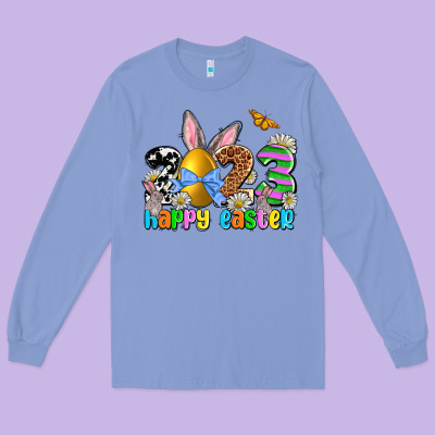 Easter Day 2023 Happy Easter Long Sleeve Tee Designed By Oliviacreatesart