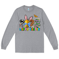 Heather Grey Easter Day 2023 Happy Easter Long Sleeve Tee - OliviaCreatesArt