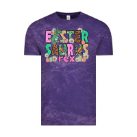 Cloud Purple Easter Saurus Nurse Easter Day Vintage Tee - HowdyJamesFarm