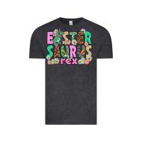 Vintage Black Easter Saurus Nurse Easter Day Vintage Tee - HowdyJamesFarm