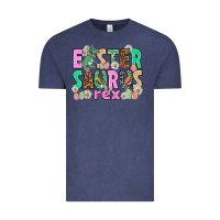 Vintage Denim Easter Saurus Nurse Easter Day Vintage Tee - HowdyJamesFarm