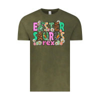 Vintage Olive Easter Saurus Nurse Easter Day Vintage Tee - HowdyJamesFarm