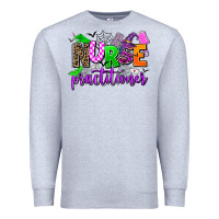 Heather Grey nurse practitioner Premium Sweatshirt - AdoDesignShop